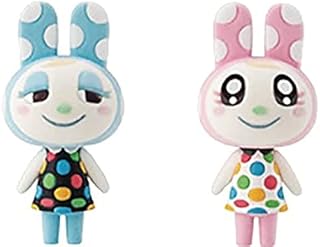 Atsare Animal Crossing Tomodachi Doru Vol. 2 Tsukuchi Mamekichi Set of 2 Candy Toy Mascot Mini Figure (Snacks have expired)