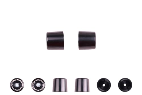 T-Rex Racing Bar Ends Compatible with Triumph Bonneville T100 / T120 / Street Twin/Street Cup/Street Scrambler/Trident 660 - Black