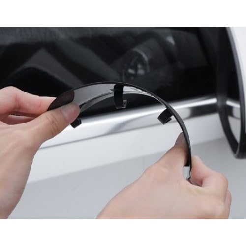Kyrotech Karbon Desenli Araba Ayna Yağmur Koruyucu Siper – Evrensel Uyumlu, Su Geçirmez, Kolay Montaj – Yan Ayna Görüş Koruyucu Siperlik 2’li Set