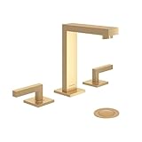 Symmons Duro Widespread Two-Handle Bathroom Faucet with Push Pop Drain Assembly in Brushed Bronze SLW3612BBZPP