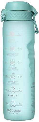 Leak-Proof 1L Water Bottle with Drink Reminders for Gym and Fitness