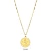 Philip Jones Men's Gold Plated Stainless Steel St Christopher Necklace #5