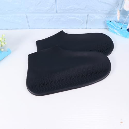 Cubrecalzados de silicona Kisangel, 2 piezas, impermeables y antideslizantes, para hombre y mujer, protección al aire libre miniatura 4