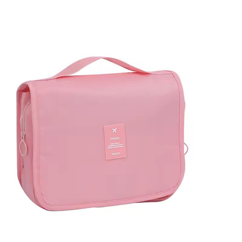 la-roiche Women Cosmetic Bag Hanging Toiletry Bag Extra Large Capacity Travel Organizer Bags for Men and Women (Pink)-picture-39