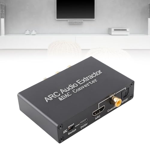 Convertidor de audio ARC HDMI a digital SPDIF óptico y analógico de 3.5mm para TV 5