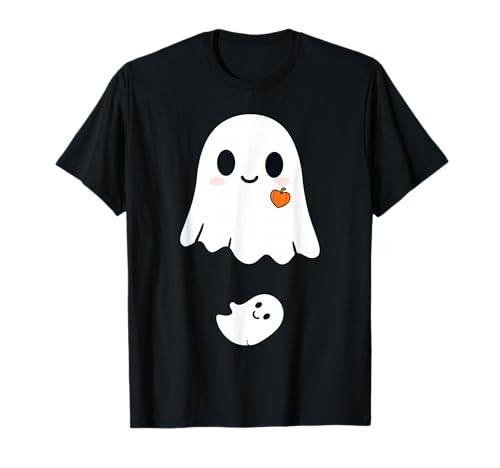 Cute Ghost Halloween Maternity Funny Pregnancy Announcement T-Shirt