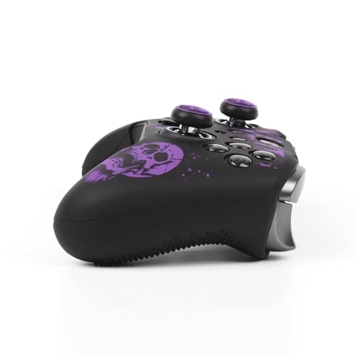 Image of Skull Controller Skin Compatible with Xbox Elite Series 2 Core Wireless Controller, RALAN Protector Case, Customised Thumb Grips Cap