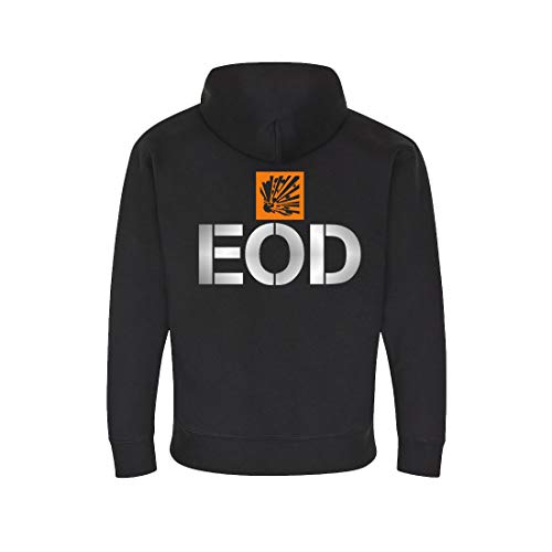 Pull à capuche EOD réfléchissant Copytec 31401 noir d'une finition supérieure - 2