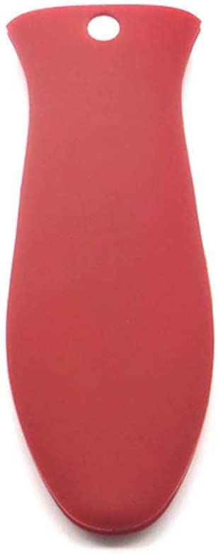 Generic 1Pc Heat-Resistant Silicone Hot Handle Holder Pot Sleeve Grip Handle Cover Potholder Sleeve Cookware Handles for Cast Iron, Pans, Metal Frying Pans, Skillets, Griddles Red Clever Design