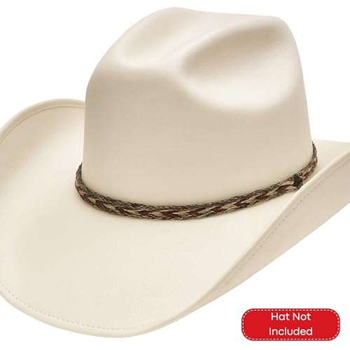 Image of Gamboa 100% Natural Horsehair Hat Bands for Cowboy and Panama Hats for Men and Women Western Hat Bands