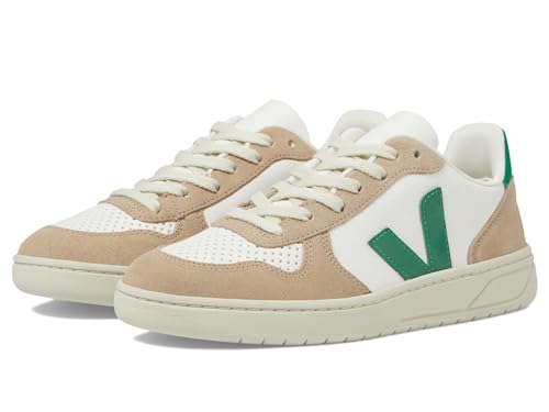 Veja Zapatillas V-10 Chromefree Leather White Emeraude Sahar 40 Veja Zapatillas V-10 Chromefree Leather White Emeraude Sahar 40