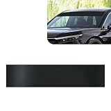 lekiliky Car Windshield Tint Strip, 7.87' x 59' Matte Black Windshield Banner Sticker, Anti-Glare Sunproof Exterior Windscreen Protective Film, Cuttable to Fit Most Vehicles (Black #B)