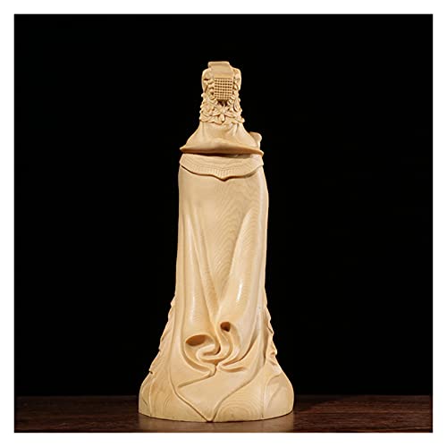 Aurh Cypress Wood Mazu Sculpture Wood Buddha Statue Sea Mother Worship Myth Home Decor Tianminjiedm #TOP2