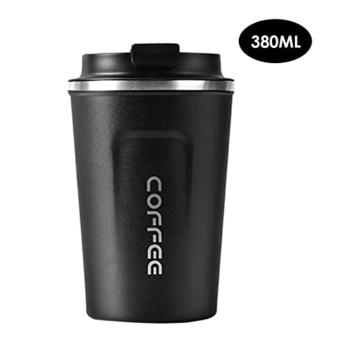 Aibecy Copo de café de aço inoxidável à prova de vazamentos copo térmico isolado para carro caneca d