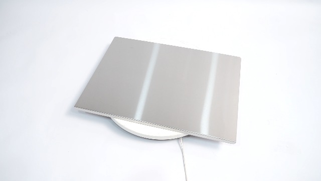 Tabla de cortar de acero inoxidable, 70 cm x 50 cm con doble uso reversible para cortar vegetales, frutas, carnes y pan miniatura 7