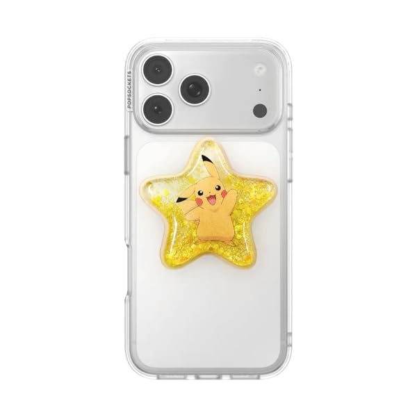 Image of PopSockets Adhesive Phone Grip, Holder- Star Pikachu