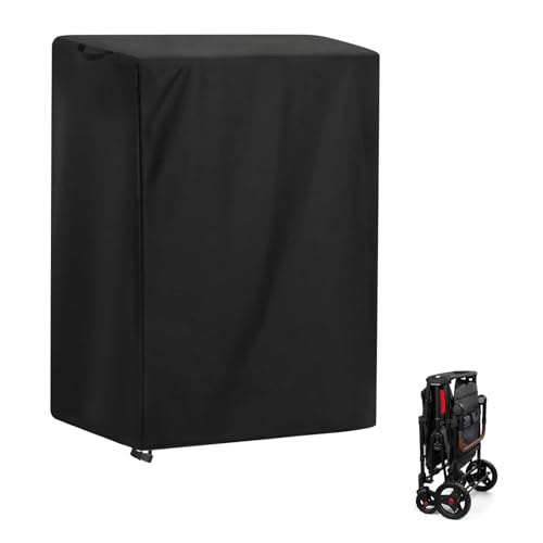 Hengme Stroller Wagon Cover for Travel,Waterproof Quad Stroller Cover for Wonderfold W2 Foldable Wagon for Kids-26 W x 15.7