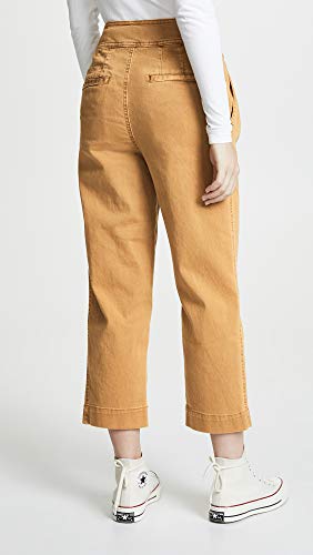 Free People Women's Seamed Like The Real Thing Pants, Sand, Tan, 123