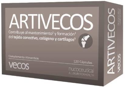 Colágeno Hidrolizado Con Ácido Hialurónico | Ayuda Al Cuidado De Los Huesos Y Las Articulaciones | Propiedades Antioxidantes | Complemento Alimenticio | Artivecos 120 Cápsulas