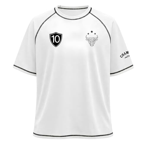 Image of Boys Football Players Jersey T-Shirt | Looper Polyester Sports Wear | Half Sleeve Round Neck Casual for Men