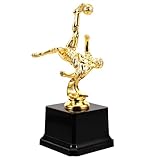 Supvox Fußballtrophäe aus Robustem Kunststoff Kleine Filigrane Schreibtisch Dekoration Sportpokal für Wettbewerbe und Preisverleihungen