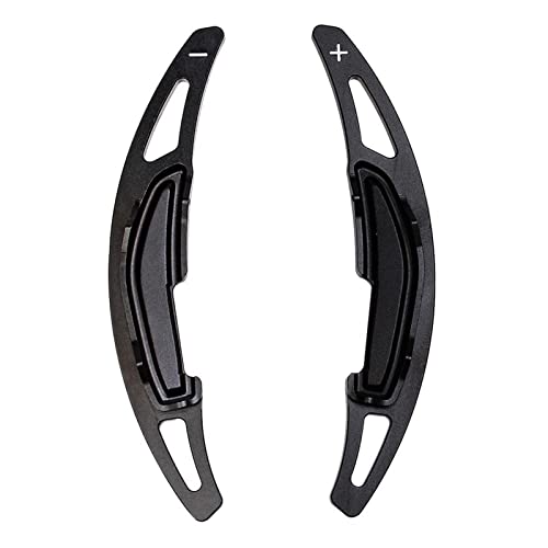 Car Shift Paddles for M2 F87 M3 F80 M4 F82 M6 F06 F12 2016 2017 Steering Wheel Gear Shifters Paddle Extension Alloy Cover Trim(Black)
