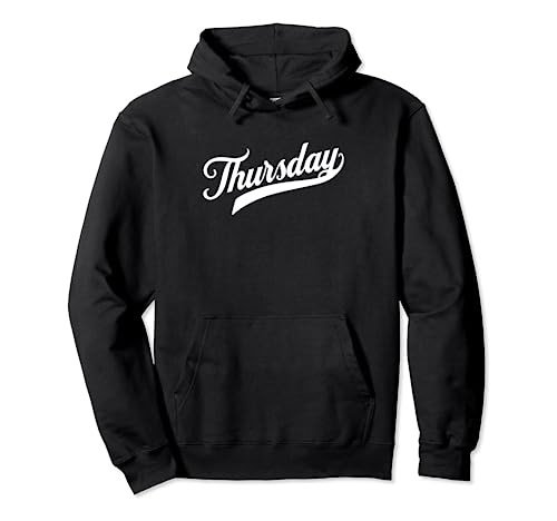 Lustig am Donnerstag im Distressed Weekday Pullover Hoodie