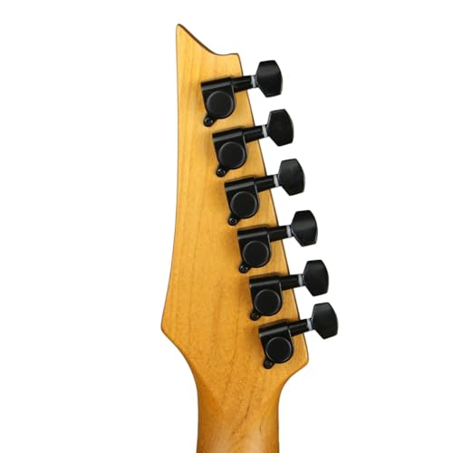 Image of Vault Artisan RG Premium Electric Guitar with Dual Alnico V Humbuckers - Roasted Maple Neck & Fretboard /Transparent Red Orenge Fade Flame Burst