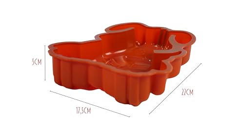 Silver-Stage Hunde Backform Hund Silikon Kuchenform für Kindergeburtstage Backen Eis Schokolade Brot Dessert Pudding - BPA Frei | Silikon Silikonform Mini Brownie Puddingform Geburtstag (Hellbraun)