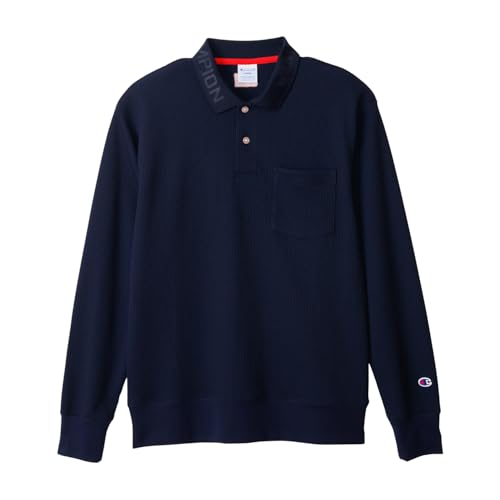 Champion 長袖グラフィックロゴポロシャツ C3-CG403-370-M