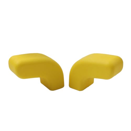 Newsmarts 2 Pcs Front Bumper Tow Hook Towing Hitch Covers TPU Yellow For Jeep Wrangler JK JL JT 2007-2023