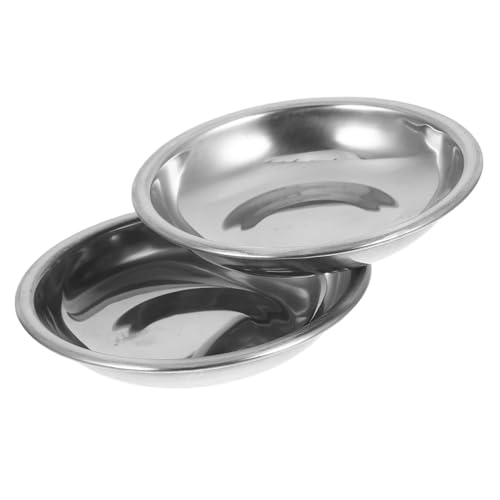 SEWACC 2pcs Stainless Steel Weighing Dishes for Jewelry Accurate Measurement Trays for Kitchen Laboratory and Jewelry Industry Versatile Digital Scale Weighing Pan