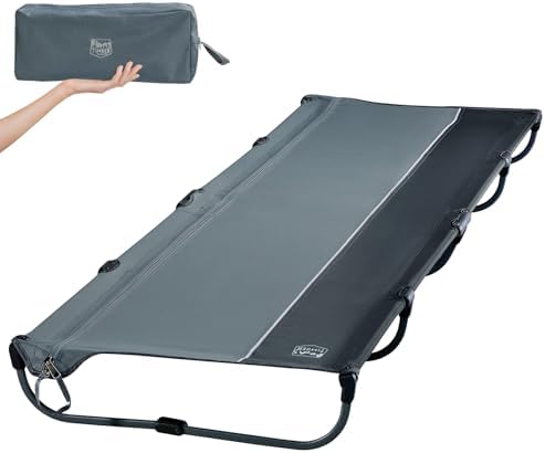 Lightweight 20-Second Quick Set-Up Camping Cot – supports 225 lbs