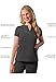Adar Uniforms Addition Scrubs for Women - Notched V-Neck Top - A6002 (Pewter - M)