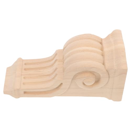 Ménsula artística de madera maciza duradera SECFOU con relieve ornamental elegante