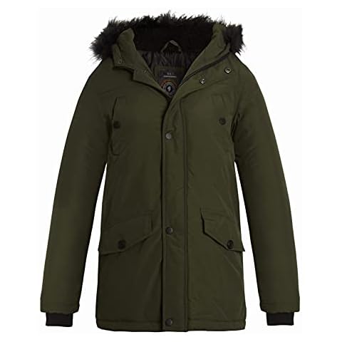 SS7 Boys Khaki Winter Parka Coat Cover