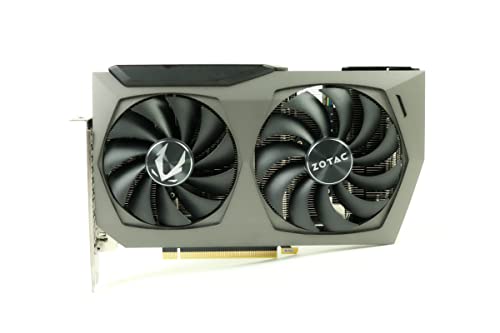 ZOTAC Gaming GeForce RTX 3070 Twin Edge OC 8GB GDDR6 256-bit 14 Gbps PCIE 4.0 Gaming Graphics Card, IceStorm 2.0 Advanced Cooling, White LED Logo Lighting, ZT-A30700H-10P (Renewed)