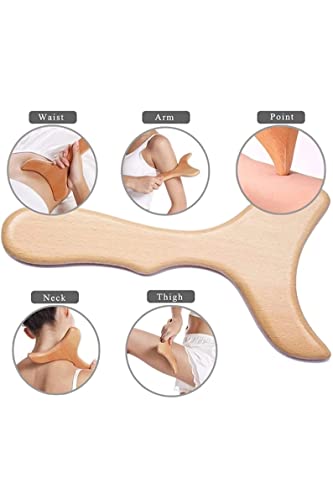 Amazi Wood Store Cellulite Remover, Muscle Tension and Skin Health Support, Natural Wooden Massager, Wooden Lymphatic Drainage Massager, Maderoterapia Tool