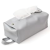 【BS.TIMES掲載企業】ティッシュケース VIEBRIGHT 吊り下げ 直置き 《2WAY》 おしゃれ ティッシュカバー 壁掛け 車 ボックス オシャレ 可愛い (パールグレー)