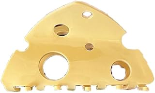 Yellow Hair Clip Headdress Fashion Hollow Shark Clip Cute Cheese Acetate Hair Claw Party Hair Clips Hair Accessories