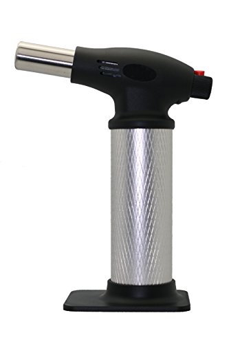All Splendid Brazing Blow Torch- Metal Tank Strong Flame Butane Torch-Soldering Torch-Wielding Torch-Culinary Torch- Kitchen Torch with Child Safety Lock (Silver)