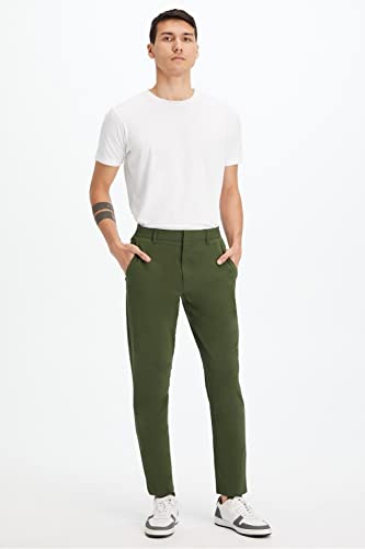 Fabletics Men's The Only Pant, Performance, Lightweight, Breathable, Water Resistant Stretch Woven, L, Olive Green #TOP1