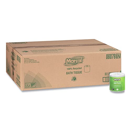 Marcal 6079 Bath Tissue, 2-Ply, 336 Shts/Roll, 48 Rolls/Ct, White #TOP1