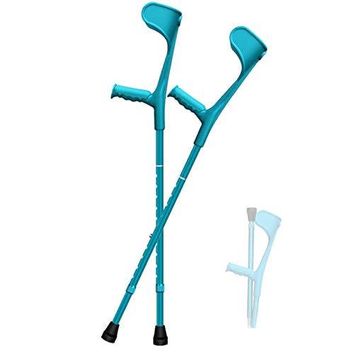 Béquilles d'avant-bras pliables bleues pour rester actif et mobile