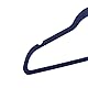 Amazon Basics Kleiderbügel für Anzüge, aus Samt, schmal, rutschfest, 50 Stück, Marineblau, Silber