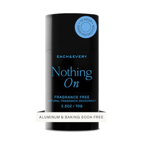 Each &amp; Every Natural Deodorant, EWG Verified &amp; Vegan (2.5oz)