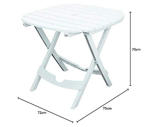Table de jardin pliable et compacte structure robuste pour extérieur - 4