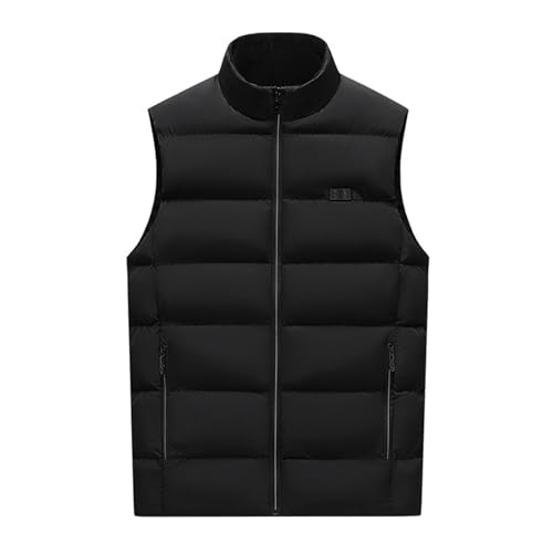 Men's Womens Heated Vest Quilted Windproof Thermal Jackets Lightweight Zip Up Stand Collar Waistcoat Casual Warm Coat3