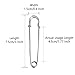 Safety Pins Extra Large Heavy Duty - YiwerDer 22PCS 3Inch Blanket Pins, Strong & Sturdy Bulk Pins for Blankets, Skirts, Crafts, Kilts - Silver