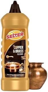 "Copper & Brass Cleaner with Anti-Tarnish – 250ml Cleaning Liquid for Decorative Articles" (250 ml (Pack of 1))